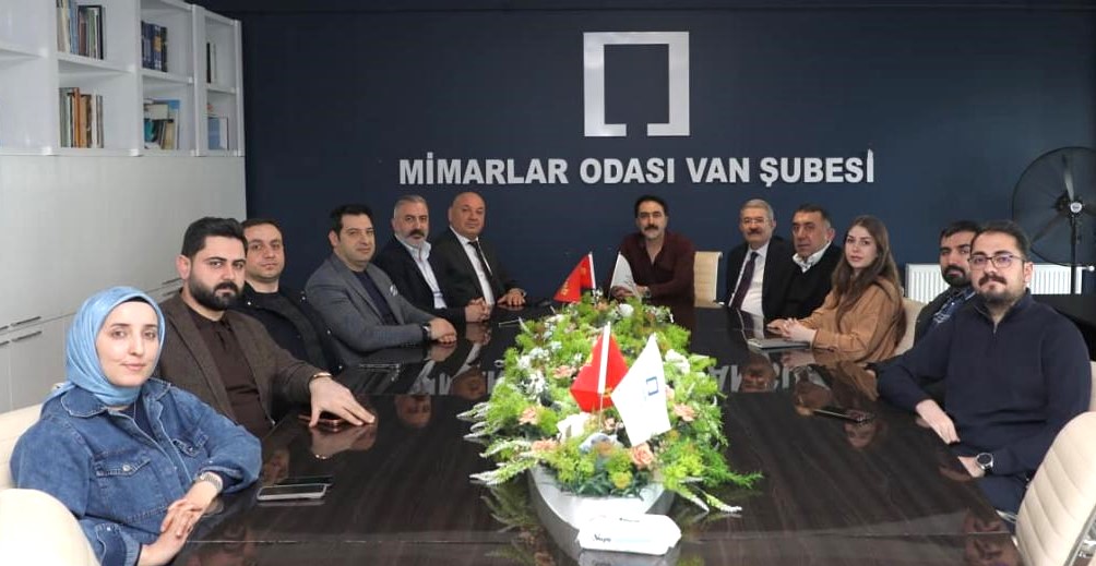 VANTSO Başkanı Necdet TAKVA ve Yönetim Kurulu Üyeleri ile Van Genç Girişimciler Kurulu Başkanı Ümit Can SARI Ziyareti